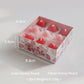 1 box of 9 Small Strawberries Candles Birthday Atmosphere Sensation Decorations | RHE®